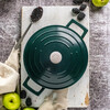 Миниатюра фото кастрюля с крышкой green 24 см литой алюминий 4л masterclass kitchen craft | 220svet.ru
