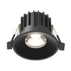 Миниатюра фото встраиваемый светодиодный светильник maytoni round dl058-12w4k-b | 220svet.ru