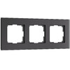Миниатюра фото рамка из стекла на 3 поста werkel senso soft-touch w0033108 | 220svet.ru
