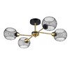 Миниатюра фото потолочная люстра на штанге lumion tunara 8247/4c черный | 220svet.ru