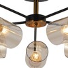 Миниатюра фото потолочная люстра illumico il8248-5cou-79 bk gd | 220svet.ru