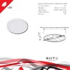 Миниатюра фото светодиодная панель reluce 70601-9.0-001ol led6w wh 4000k | 220svet.ru