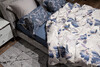 Миниатюра фото простыня на резинке тенсель синяя garda decor 144hf-10407 | 220svet.ru