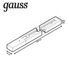 Миниатюра фото шинопровод однофазный gauss tr102 | 220svet.ru