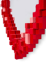 Миниатюра фото зеркало pixel heart seletti 17055 | 220svet.ru