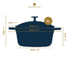 Миниатюра фото кастрюля из литого аллюминия cream 5 л mc kitchen craft | 220svet.ru