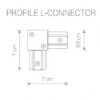 Миниатюра фото коннектор l-образный nowodvorski profile 9455 | 220svet.ru