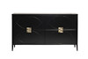 Миниатюра фото комод черный garda decor 151sv-00001 | 220svet.ru