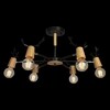 Миниатюра фото люстра на штанге loft it sven 10024/6 black | 220svet.ru