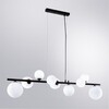 Миниатюра фото подвесная люстра arte lamp gemini a2243sp-9bk | 220svet.ru