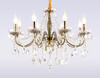 Миниатюра фото подвесная классическая люстра с хрусталем ambrella light tr4950 | 220svet.ru