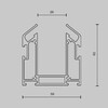 Миниатюра фото шинопровод встраиваемый магнитный maytoni technical exility busbar tra034mp-212s | 220svet.ru