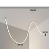 Миниатюра фото светодиодный гибкий неон novotech konst ramo 25w/m теплый белый 2 м 359130 | 220svet.ru