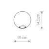 Миниатюра фото плафон nowodvorski cameleon sphere s 8531 | 220svet.ru