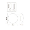 Миниатюра фото светильник настенно-потолочный 8w 3000k lightstar genova 610646 | 220svet.ru