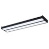 Миниатюра фото панель светодиодная uniel ulo-k15a 2x16w/4000k/l100 ip44 black | 220svet.ru