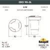 Миниатюра фото грунтовый светильник fumagalli ceci 90-3l  1f3.000.000.lxu1l | 220svet.ru
