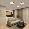 Миниатюра фото потолочный светодиодный светильник denkirs thin dk6522-bk | 220svet.ru