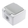 Миниатюра фото розетка эра schuko 2p+e 16a 250v со шторками с крышкой 5-202-03 б0050946 | 220svet.ru