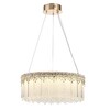 Миниатюра фото подвесная светодиодная люстра odeon light cleo 5091/60l золотой | 220svet.ru