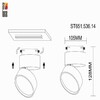 Миниатюра фото трековый светодиодный светильник st luce st651.536.14 | 220svet.ru