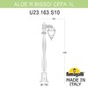 Миниатюра фото садовый светильник-столбик fumagalli aloe.r/cefa 1l u23.163.s10.vye27 | 220svet.ru