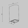 Миниатюра фото уличный настенный светильник maytoni drape o526wl-l10b3k | 220svet.ru