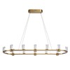 Миниатюра фото подвесная светодиодная люстра odeon light defance 7144/65l бронзовый | 220svet.ru