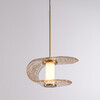 Миниатюра фото подвесной светодиодный светильник delight collection md24020901-1a gold/cognac | 220svet.ru