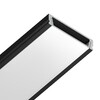 Миниатюра фото профиль накладной для светодиодной ленты ambrella illumination gp1800bk | 220svet.ru