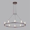 Миниатюра фото подвесная люстра odeon light defance 7143/70l черный | 220svet.ru