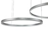 Миниатюра фото подвесной светодиодный светильник indigo galass 14001/2p silver v000012l | 220svet.ru