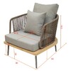 Миниатюра фото кресло garda decor 129kn-03041 | 220svet.ru