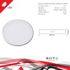 Миниатюра фото светодиодная панель reluce 70606-9.5-001ol led18w wh 4000k | 220svet.ru
