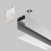 Миниатюра фото профиль накладной для светодиодной ленты led strip  alm-5050-s-2m | 220svet.ru