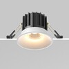 Миниатюра фото встраиваемый светодиодный светильник maytoni round dl058-12w3k-w | 220svet.ru
