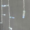Миниатюра фото гирлянда бахрома с колпачком 3,1 x 0,5 м белая 220в, 120 led, провод прозрачный пвх, ip65 ltc pil120cap-10-2w | 220svet.ru