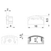 Миниатюра фото заглушка deko-light end cap f-au-01-10 set 2 pcs 978512 | 220svet.ru
