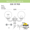 Миниатюра фото садово-парковый фонарь fumagalli ricu ofir/g300 2l g30.157.r20.bxe27 | 220svet.ru
