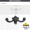 Миниатюра фото парковый фонарь fumagalli nebo ofir/noemi 2l  e35.202.r20.axh27 | 220svet.ru