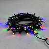 Миниатюра фото гирлянда нить с колпачком 10м разноцветная 220в, 100 led, провод черный пвх, ip65 ltc pst100cap-11-2m | 220svet.ru