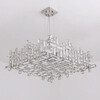 Миниатюра фото подвесная люстра хрустальная delight collection p7838-w80 chrome | 220svet.ru