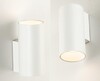 Миниатюра фото настенный светильник italline danny w1 white | 220svet.ru