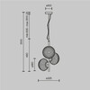 Миниатюра фото подвесной светильник maytoni reels mod268pl-03g | 220svet.ru