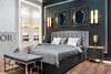 Миниатюра фото кровать garda decor odry1к-160m-vel19+vel09 | 220svet.ru