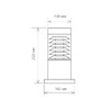 Миниатюра фото уличный светильник elektrostandard 1508 techno черный a035096 | 220svet.ru