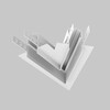 Миниатюра фото cоединитель 45° для магнитной трековой системы maytoni accessories for tracks exility tra034cls-42w | 220svet.ru