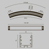 Миниатюра фото радиусный профиль для светодиодной ленты maytoni led strip alm-3535r-b-d-45°-3m | 220svet.ru