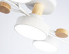 Миниатюра фото потолочная светодиодная люстра на штанге с пультом ду ambrella light comfort fl4834 | 220svet.ru