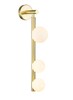 Миниатюра фото бра indigo 11025/3w gold v000229 | 220svet.ru